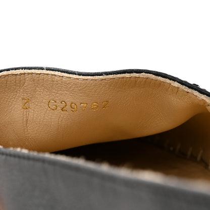 Chanel Lambskin CC Espadrilles 37 Black 9 of 12