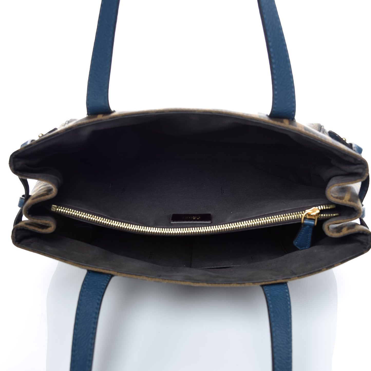 Zucca Vitello Artic Tote Tobacco Petrolio