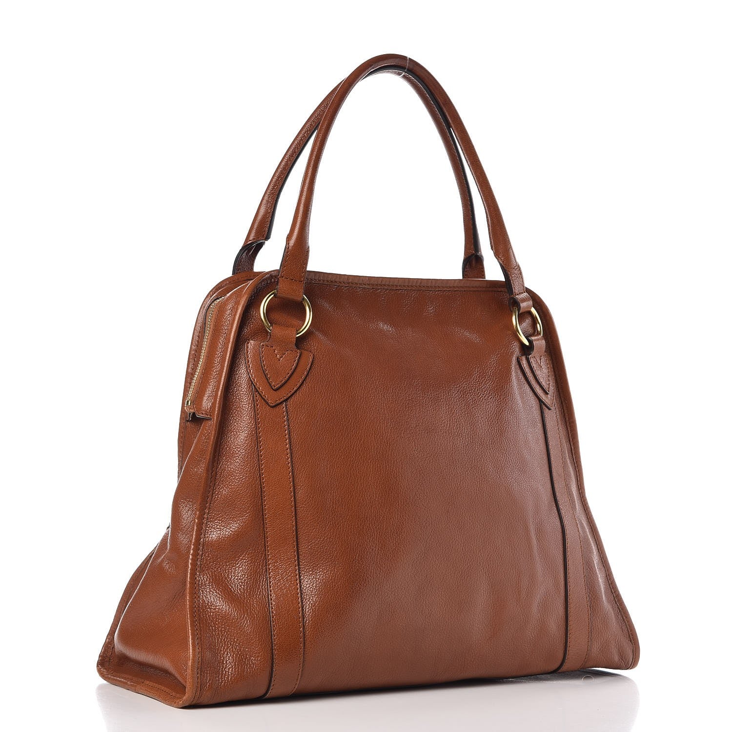 Marc Jacobs Goatskin Large Serengeti Wellington Satchel Chestnut 3 of 12
