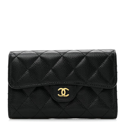 Chanel Caviar Quilted Medium Flap Wallet Black 1 of 10