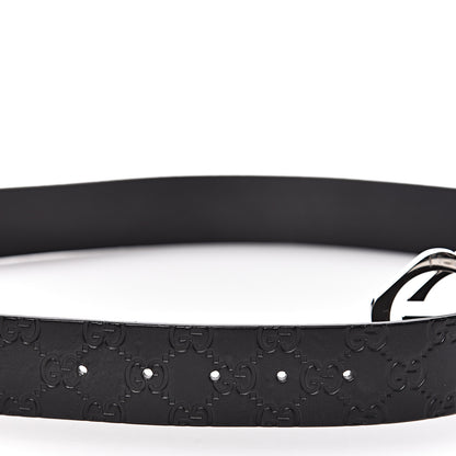 Gucci Guccissima Square G Belt 100 40 Black 7 of 10