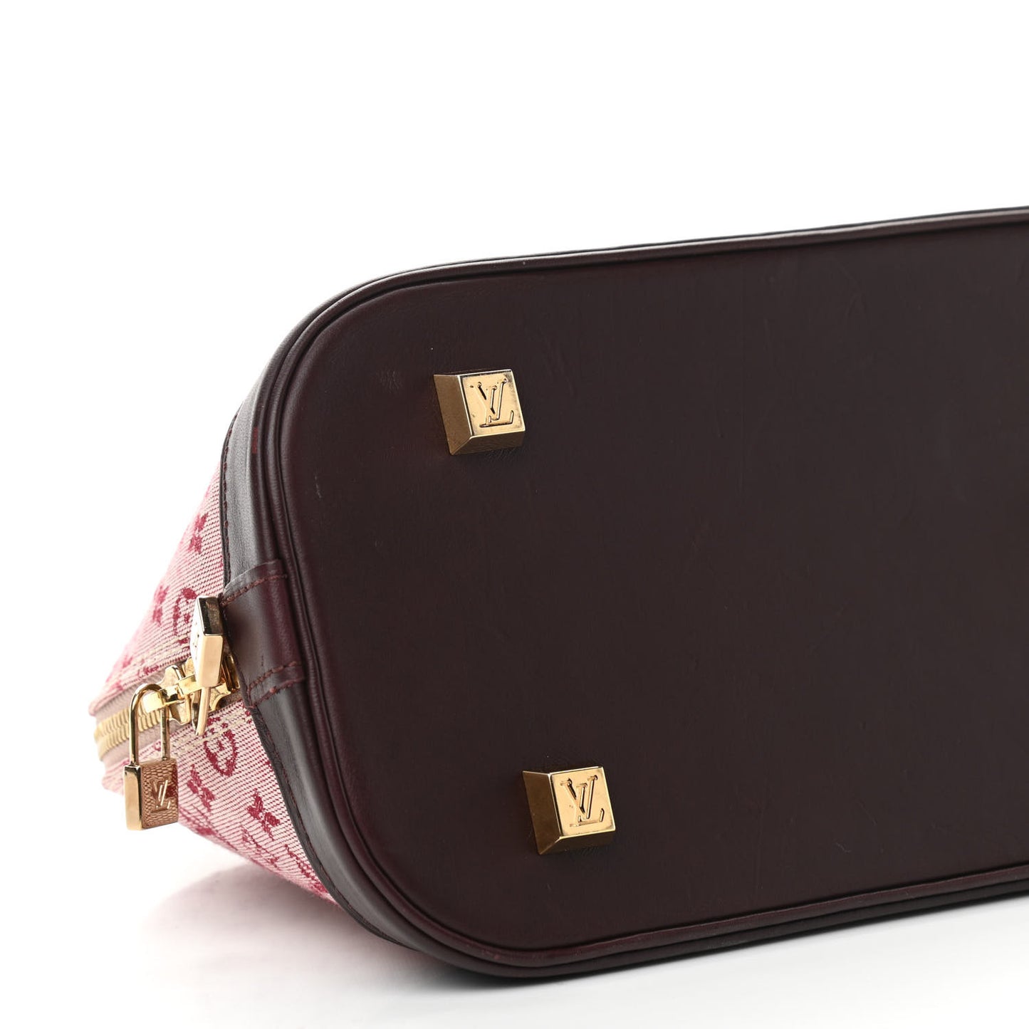 Mini Monogram Alma Long Cherry