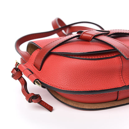 Loewe Grained Calfskin Mini Gate Crossbody Bag Scarlet Burnt Red 7 of 9
