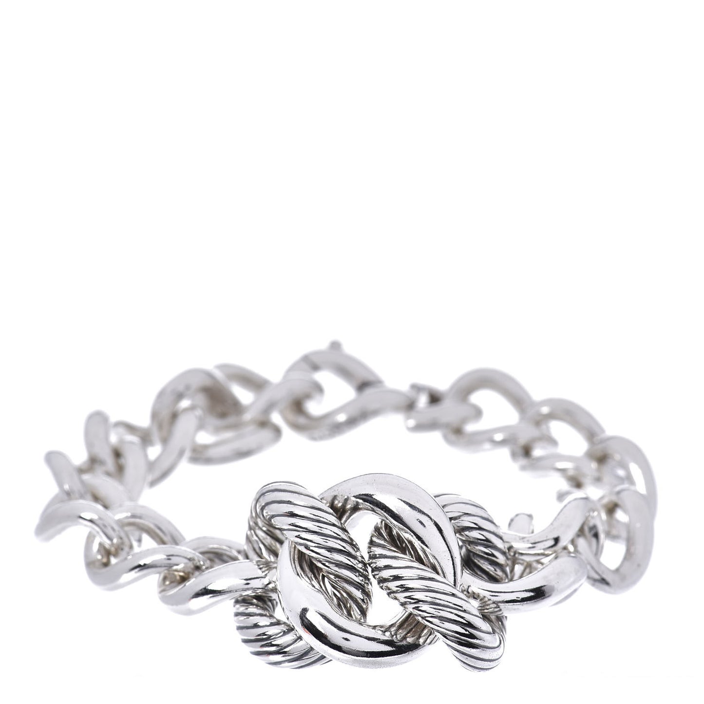 Sterling Silver Graduated Curb Link Bracelet
