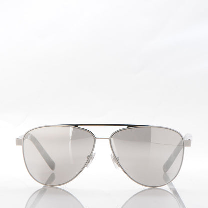 Louis Vuitton Starship Aviator Sunglasses ZO844U Silver 2 of 7