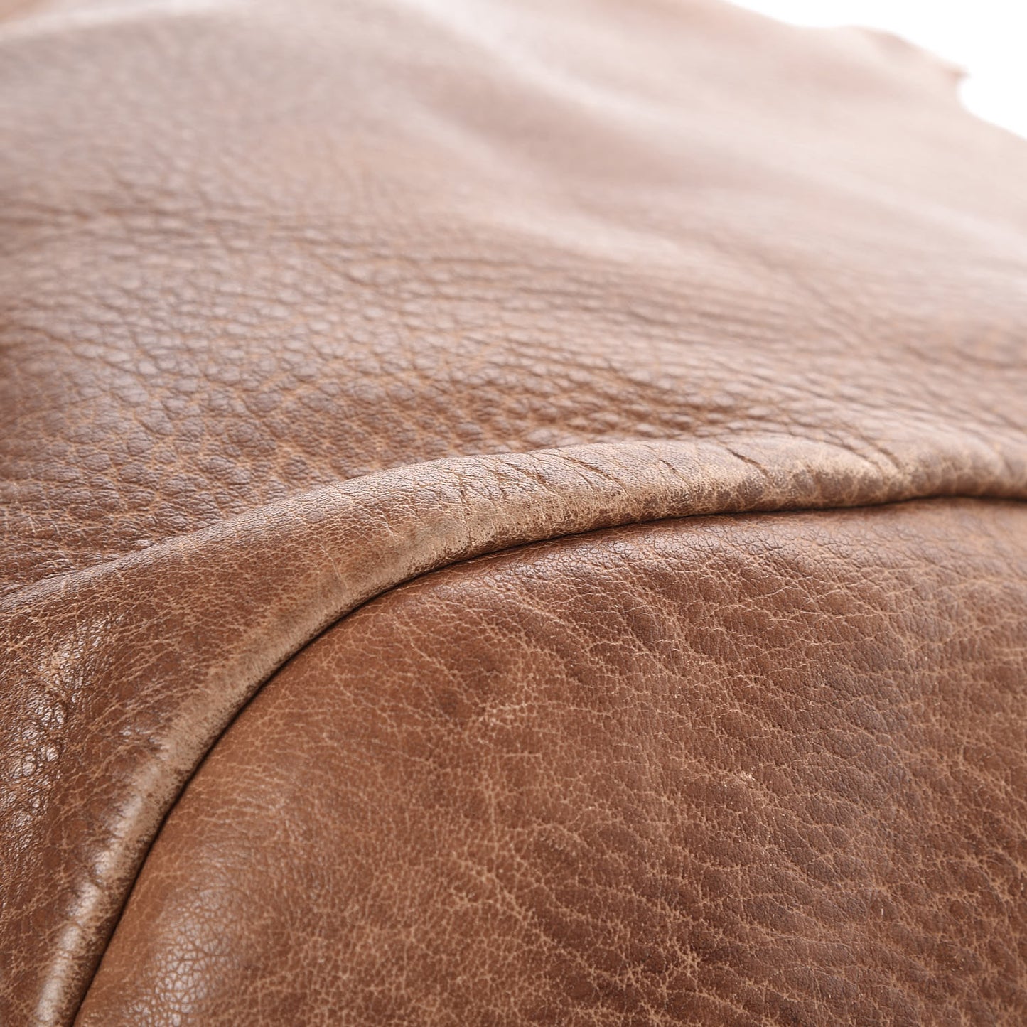 Pebbled Calfskin Guccissima Medium Bamboo Bar Hobo Light Brown