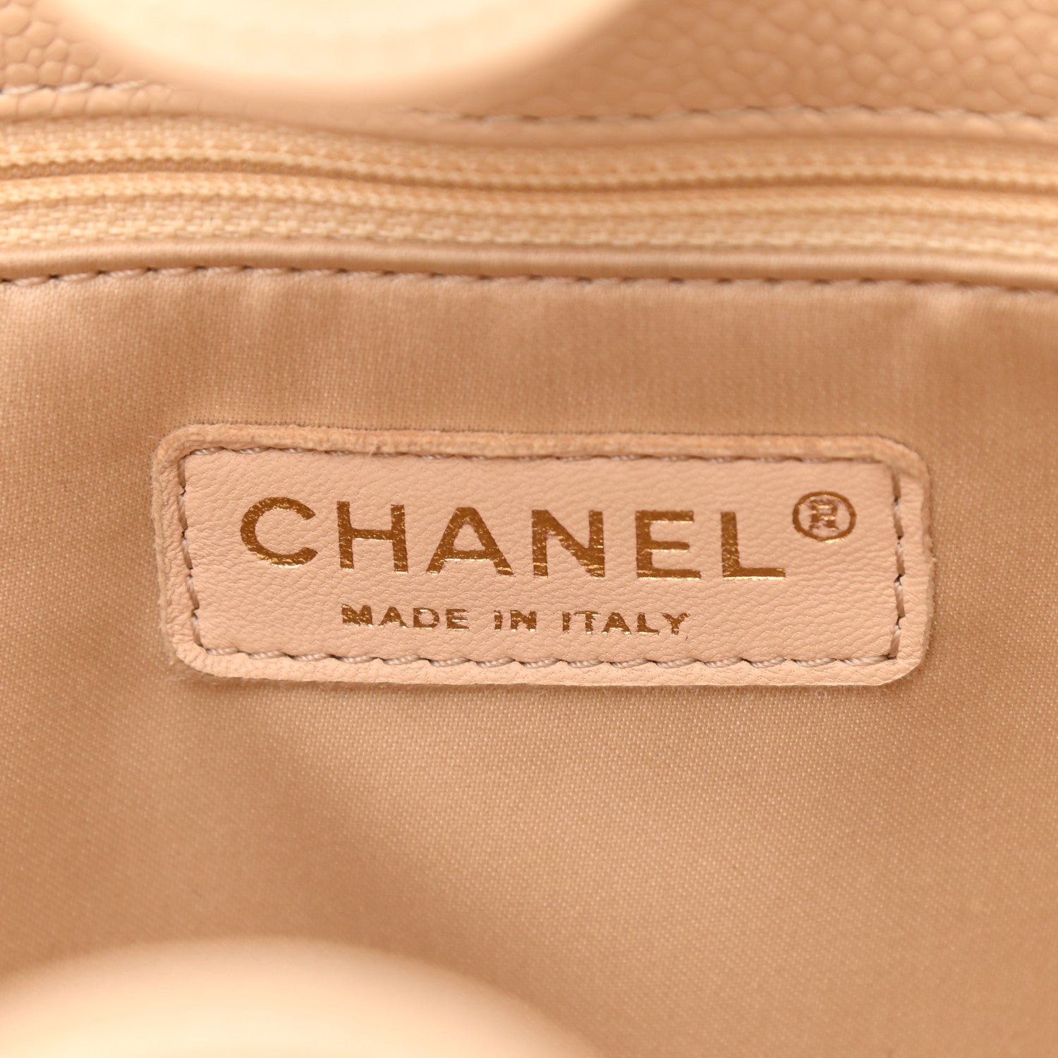 Chanel Caviar Quilted Petit Shopping Tote PST Beige Clair 5 of 12