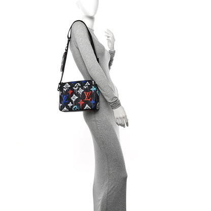 Louis Vuitton Monogram Eclipse LV Graffiti Trio Messenger Multicolor 2 of 12