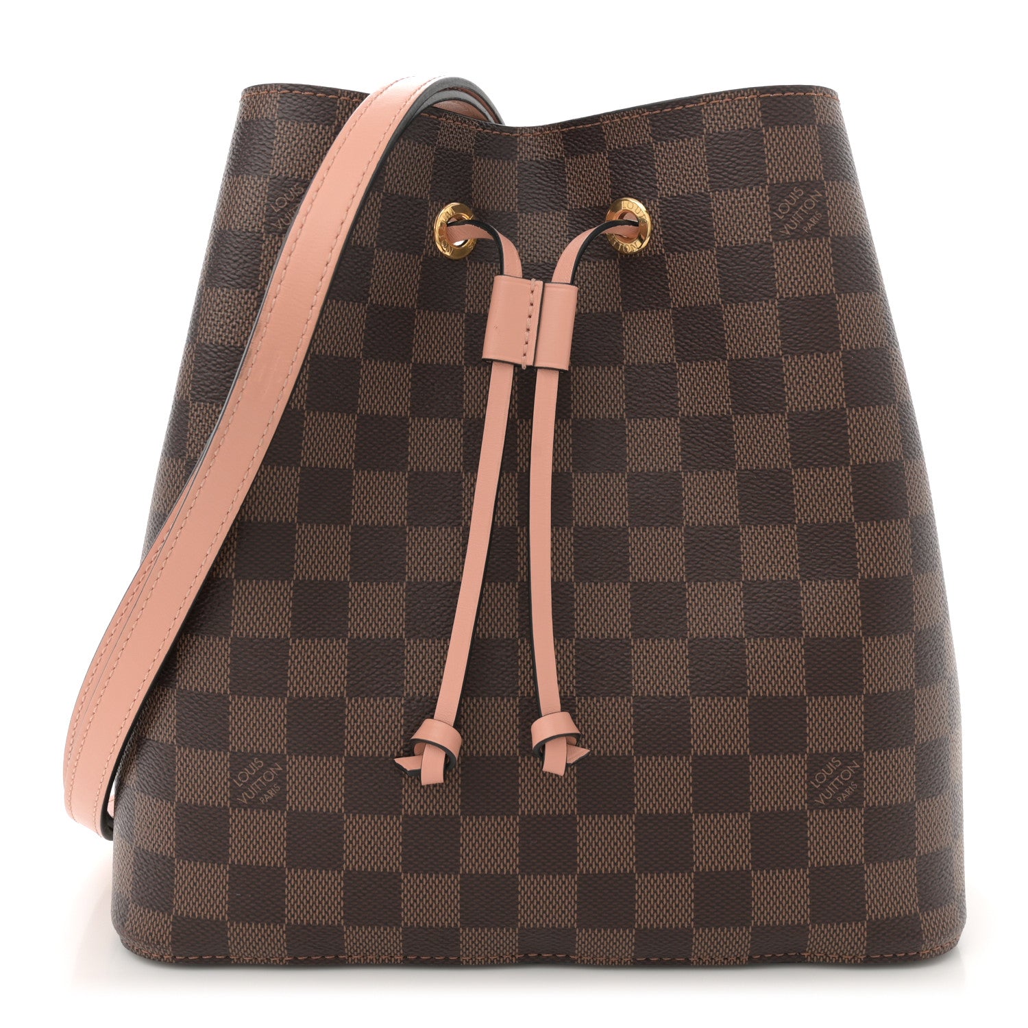 Louis Vuitton Damier Ebene Neonoe MM Venus Pink 1 of 10