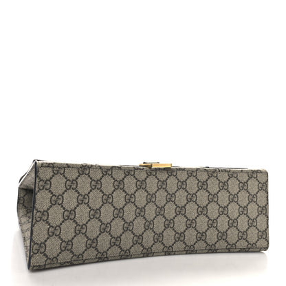 Balenciaga X GUCCI GG Supreme Monogram Medium Hourglass Top Handle Bag Beige Ebony 4 of 10