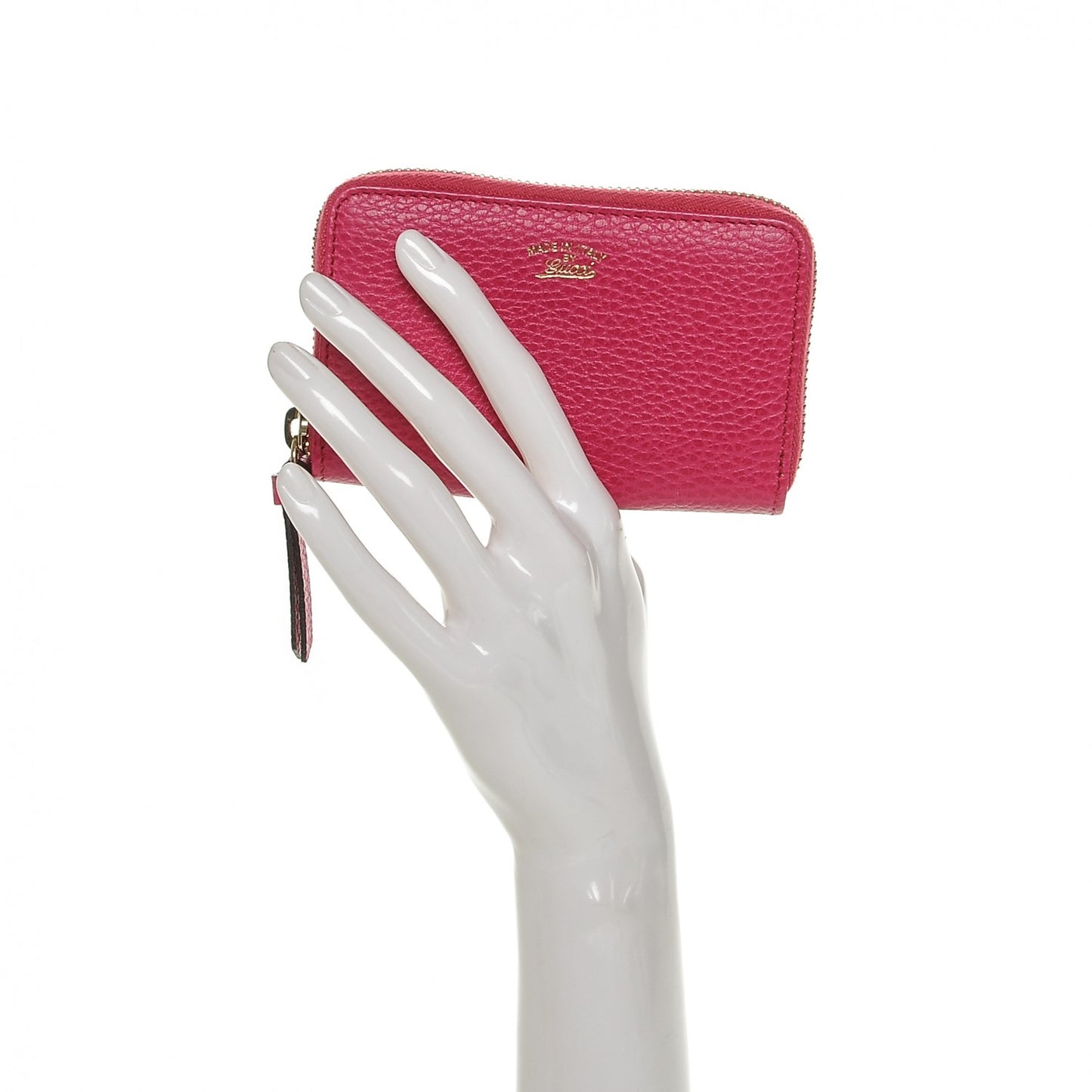 Dollar Calfskin Swing Zip Around Card Case Blossom