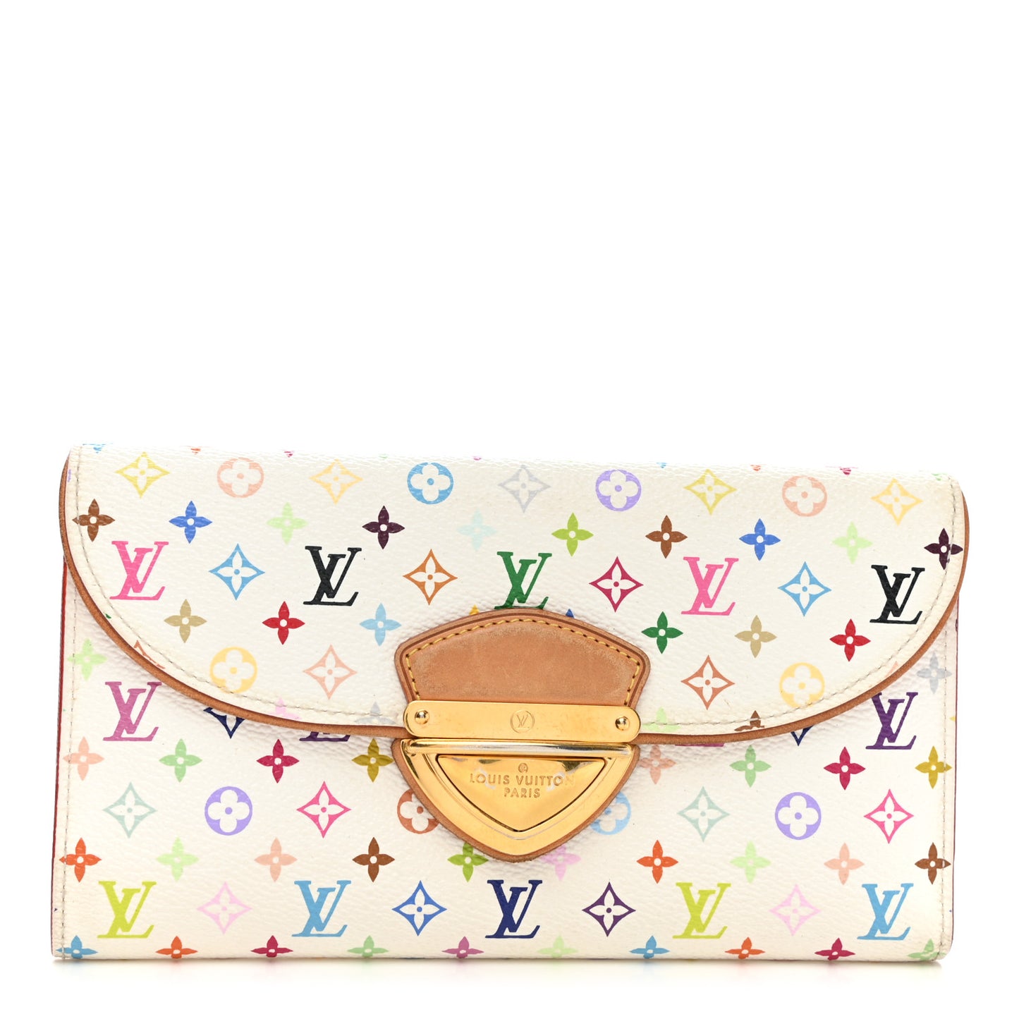 Monogram Multicolor Eugenie Wallet White Litchi