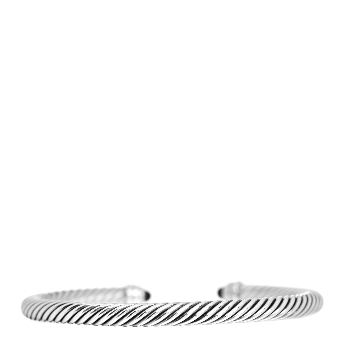 Sterling Silver Diamond Black Onyx 5mm Cable Classics Bracelet