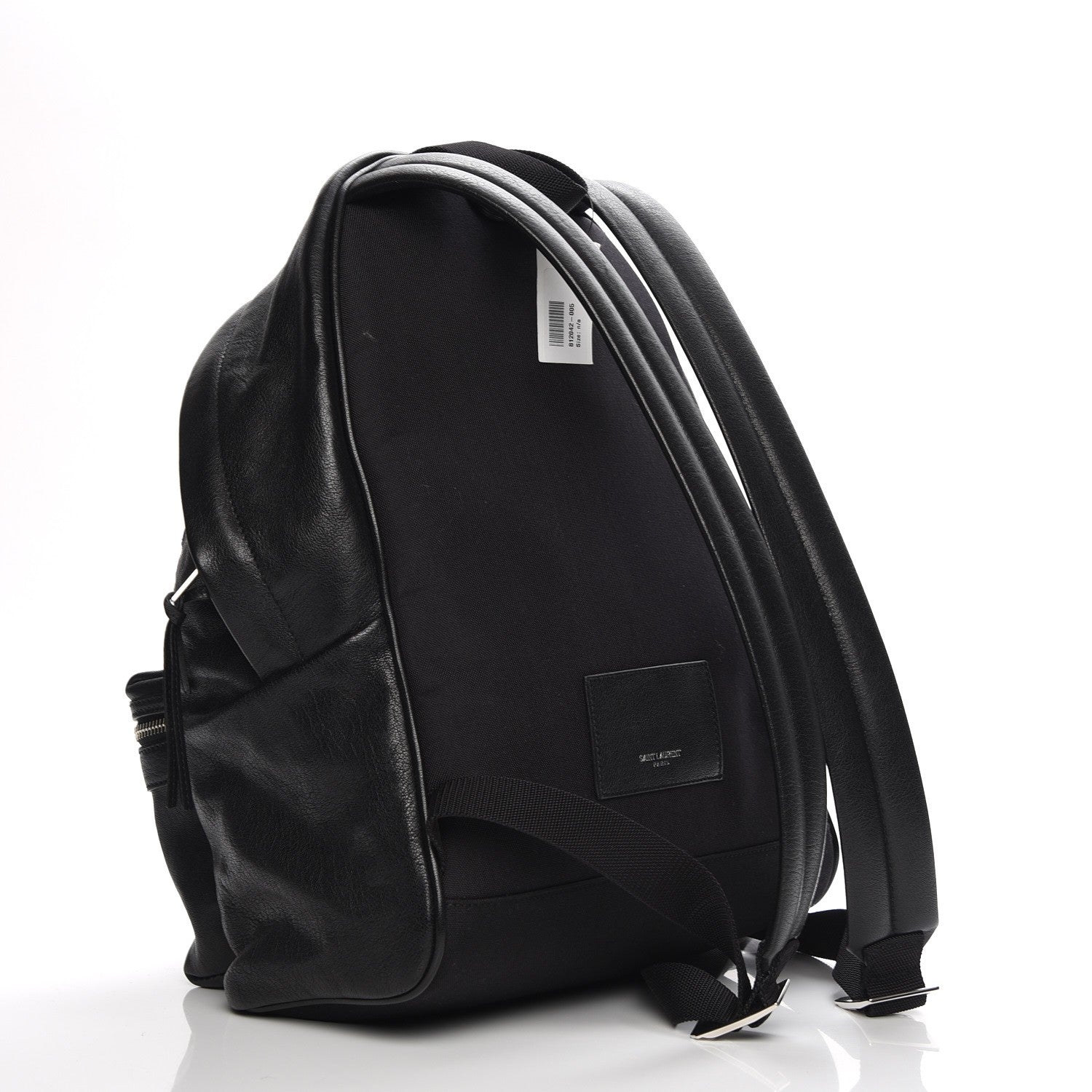 Saint Laurent Sheepskin Love Appliqué Mini City Backpack Black 3 of 7