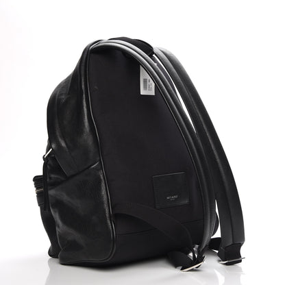 Saint Laurent Sheepskin Love Appliqué Mini City Backpack Black 3 of 7