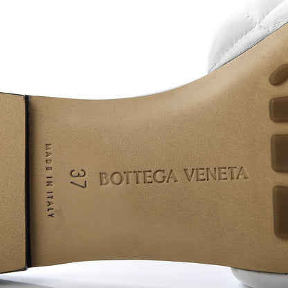 Bottega Veneta Nappa Matelasse Padded Flat Sandals 37 Optic White 8 of 9