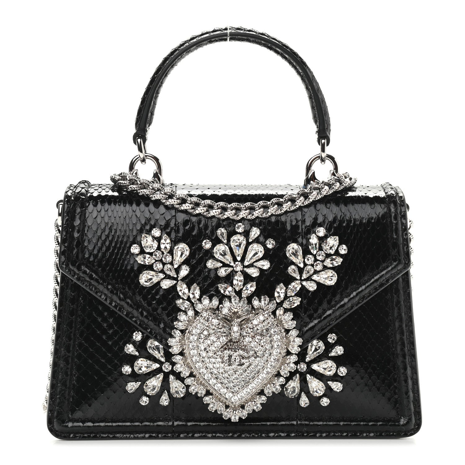 Dolce & Gabbana Ayers Small Devotion Top Handle Bag Black 1 of 11