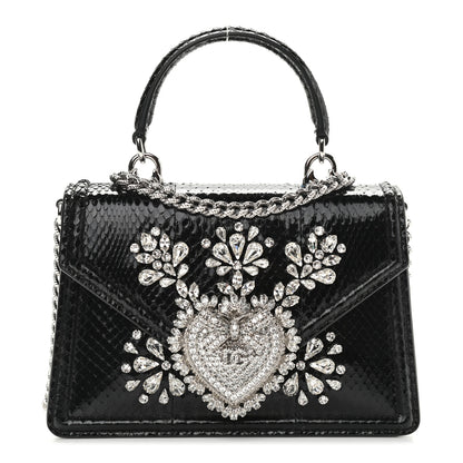 Dolce & Gabbana Ayers Small Devotion Top Handle Bag Black 1 of 11