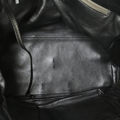 Chanel Distressed Lambskin Quilted Le Marais Front Pocket Bowling Bag Black 5 of 10