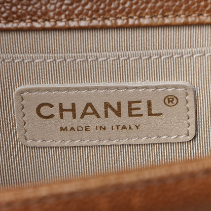 Chanel Caviar Quilted Medium Boy Flap Light Brown 6 of 9