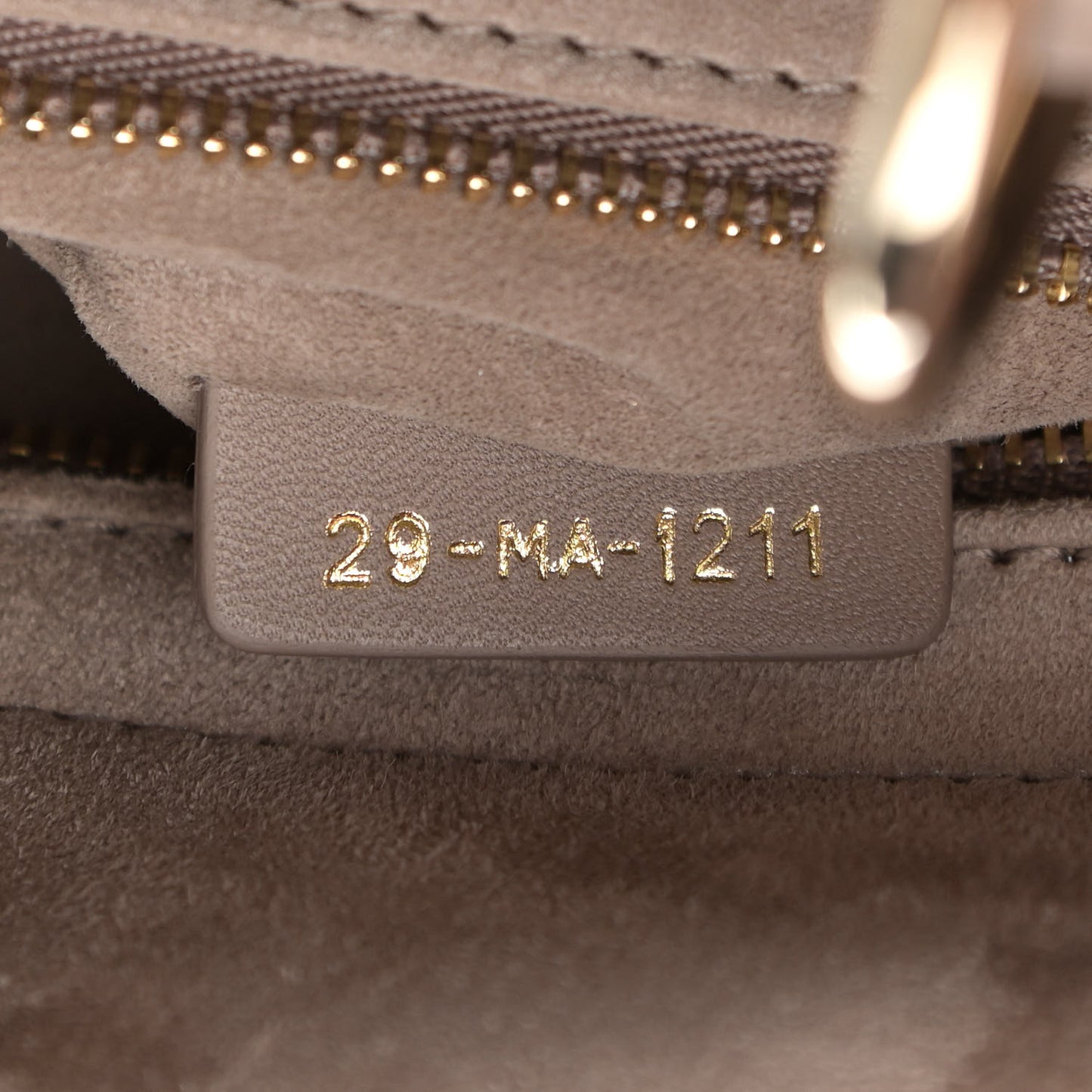 Lambskin Cannage Medium Lady Dior Warm Taupe