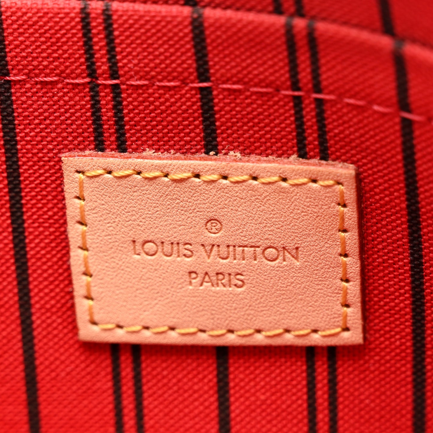 Monogram Neverfull MM GM Pochette Cherry