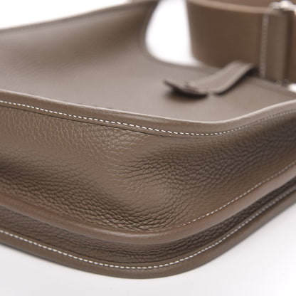 Hermes Taurillon Clemence Evelyne III PM Etoupe 10 of 11