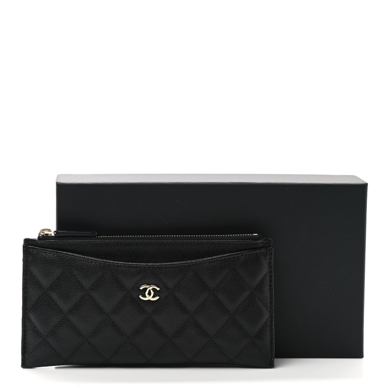 Chanel Caviar Quilted Classic Zip Pouch Black 8 of 8