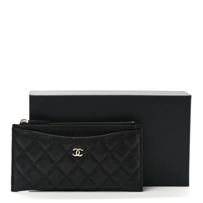 Chanel Caviar Quilted Classic Zip Pouch Black 8 of 8