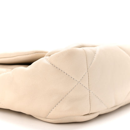 Chanel Goatskin Quilted Medium Chanel 19 Flap Beige 9 of 13