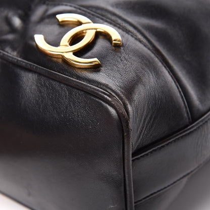 Chanel Lambskin CC Drawstring Shoulder Bag Black 16 of 21