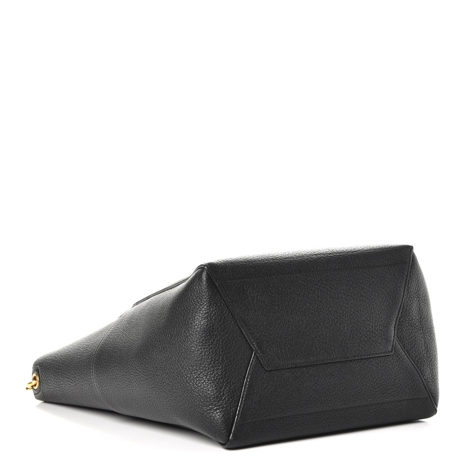 Celine Soft Grained Calfskin Sangle Bucket Bag Black 4 of 7