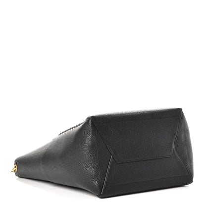 Celine Soft Grained Calfskin Sangle Bucket Bag Black 4 of 7