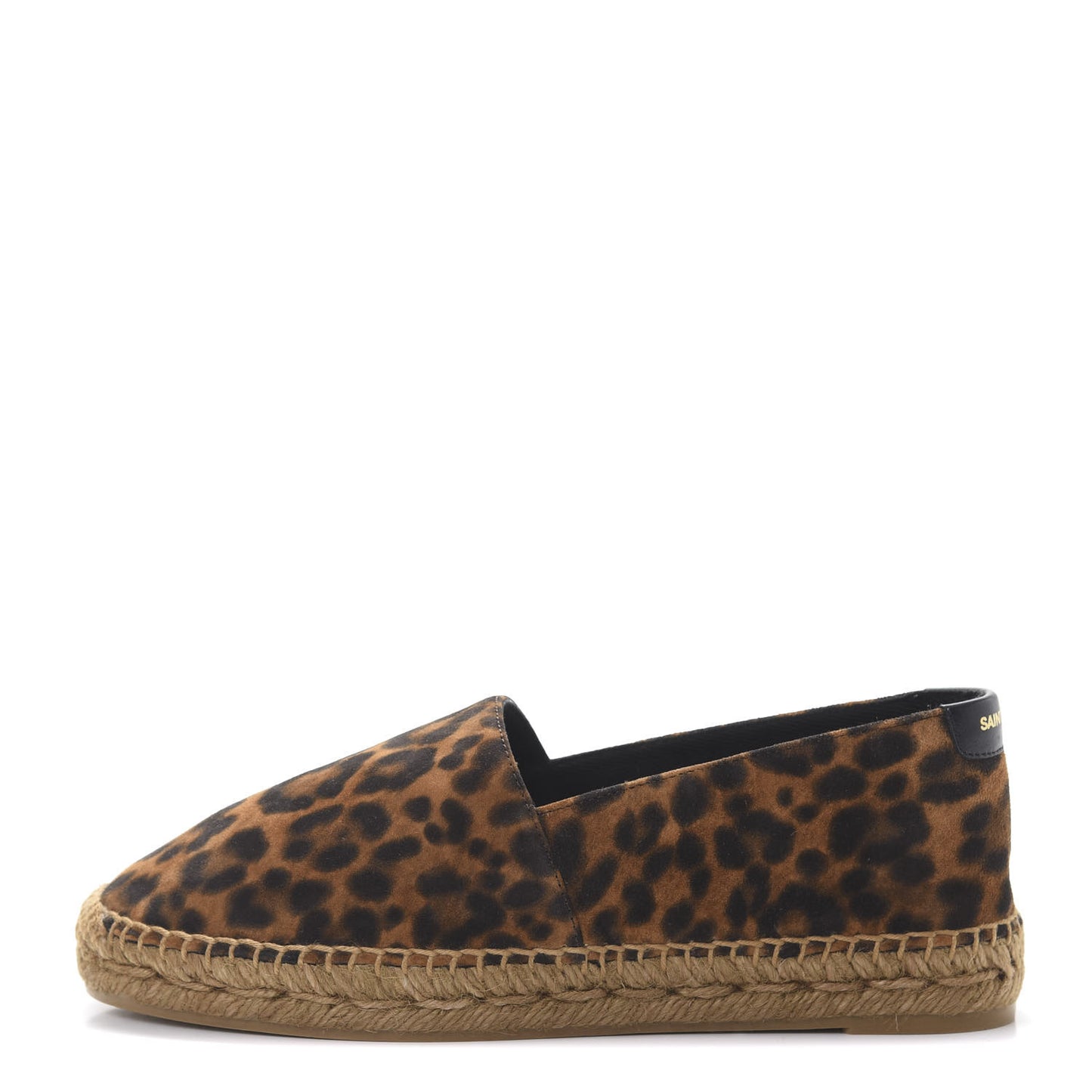 Suede Leopard Print Espadrilles 35.5