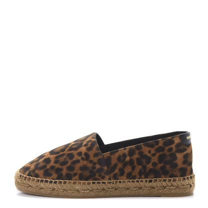 Saint Laurent Suede Leopard Print Espadrilles 35.5 1 of 9