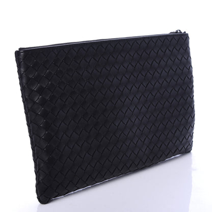 Bottega Veneta Nappa Intrecciato Medium Zip Pouch Black 3 of 7