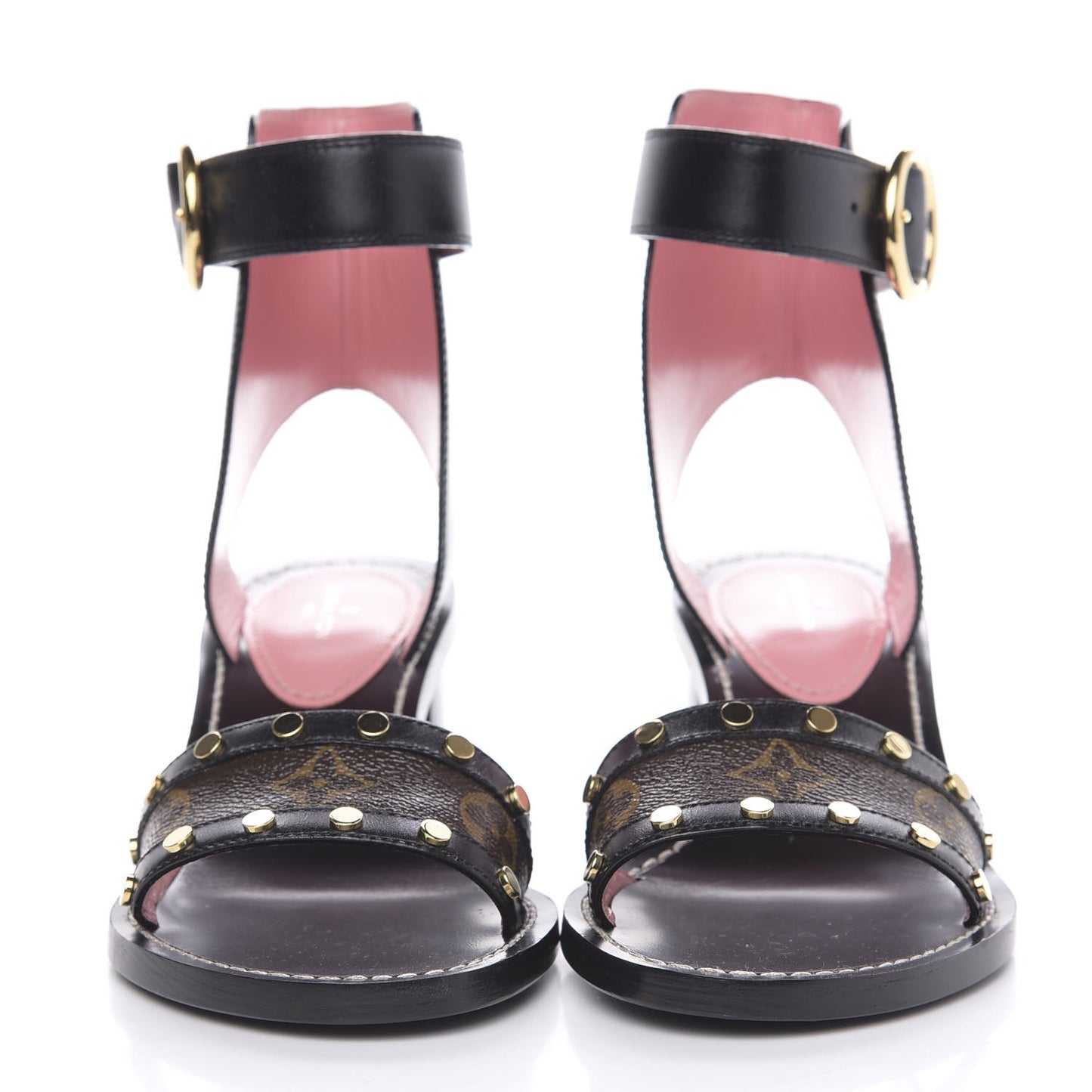 Calfskin Monogram Passenger Sandals 37 Black