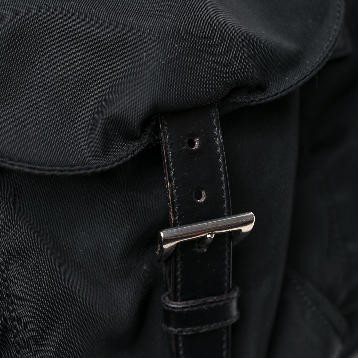 Nylon Vela Medium Backpack Black