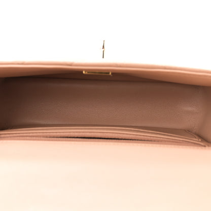 Chanel Lambskin Quilted Mini Top Handle Rectangular Flap Beige 5 of 11