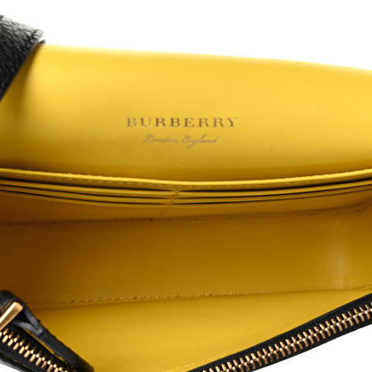 Burberry Grainy Calfskin Equestrian Shield Wallet Black 4 of 10