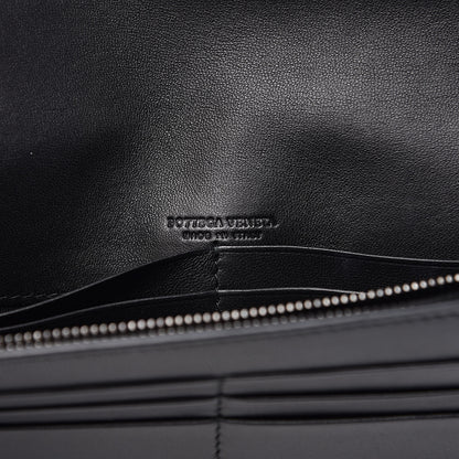 Bottega Veneta Nappa Intrecciato Brio Chain Wallet Black 6 of 9