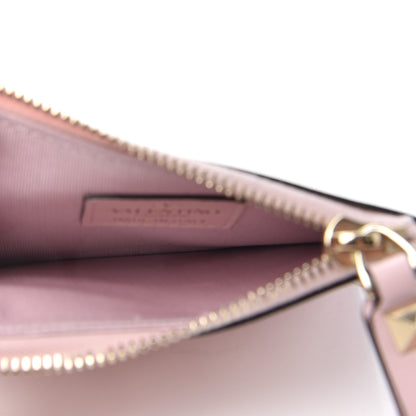 Valentino Garavani Vitello Rockstud Card Holder With Zipper Light Pink 5 of 8