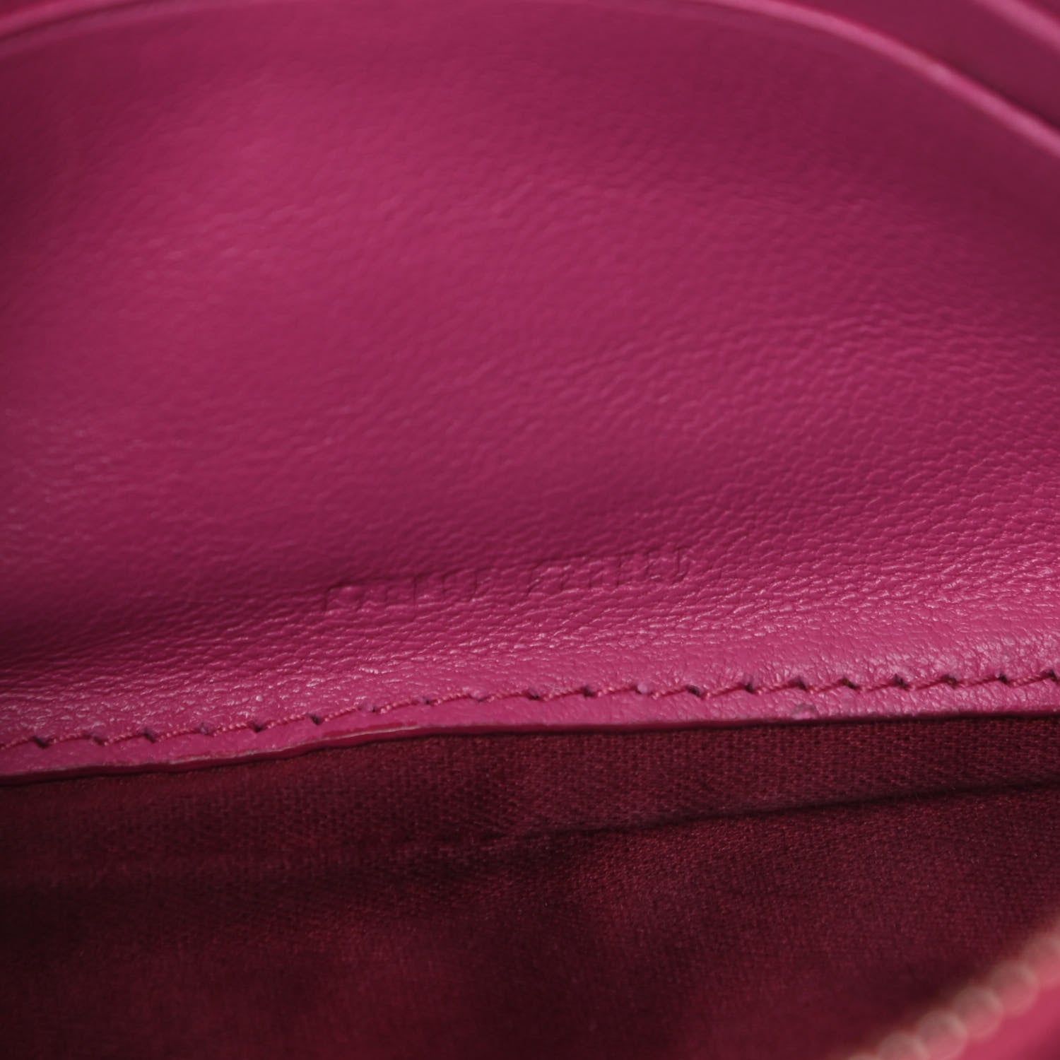 Miu Miu Nappa Matelasse Pouch Fuxia 6 of 14
