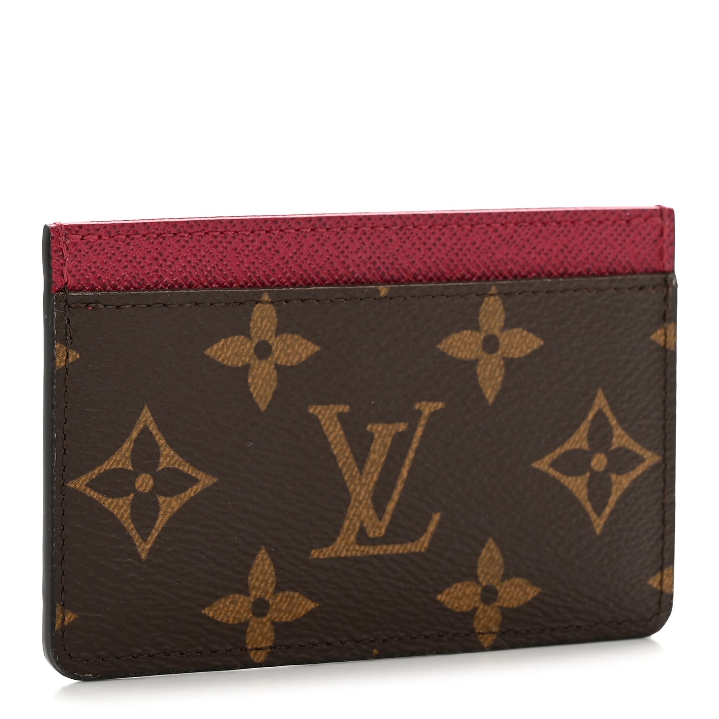 Monogram Card Holder Fuchsia