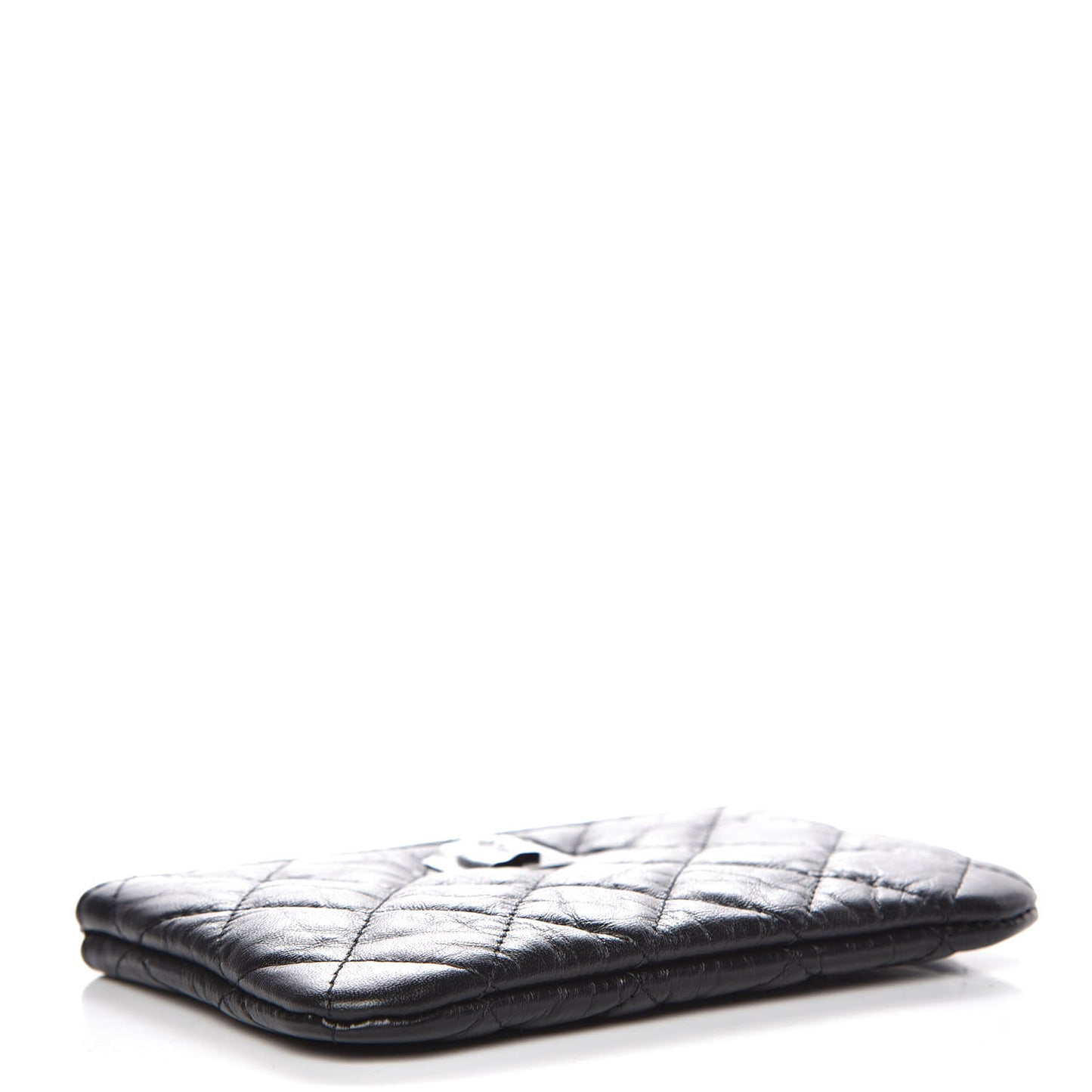 Aged Calfskin Quilted Small Reissue Cosmetic Case So Black