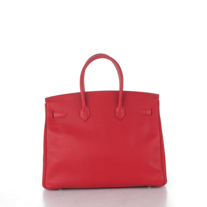 Hermes Epsom Birkin 35 Rouge Casaque 4 of 26