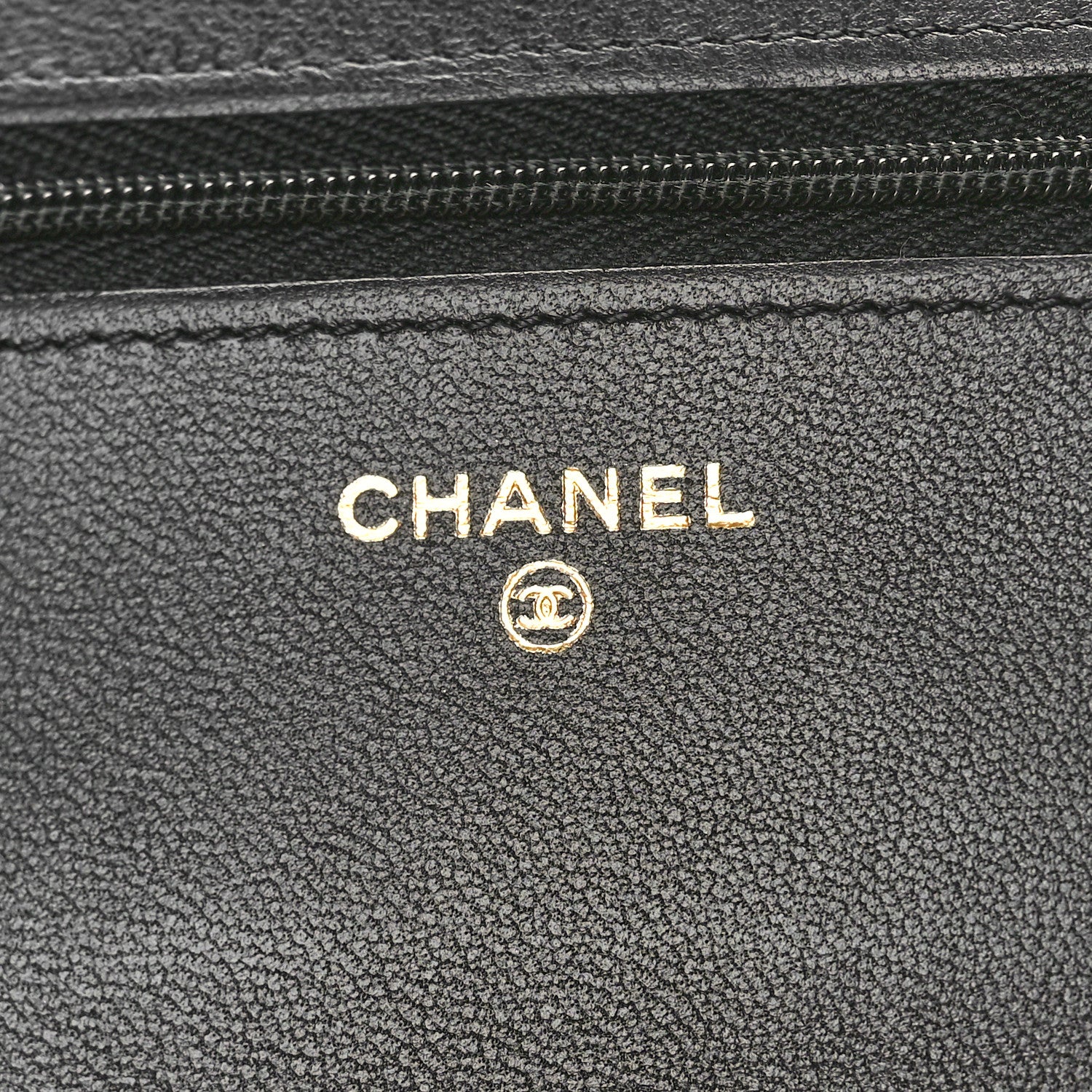 Chanel Lambskin Quilted Wallet On Chain WOC Black 6 of 10