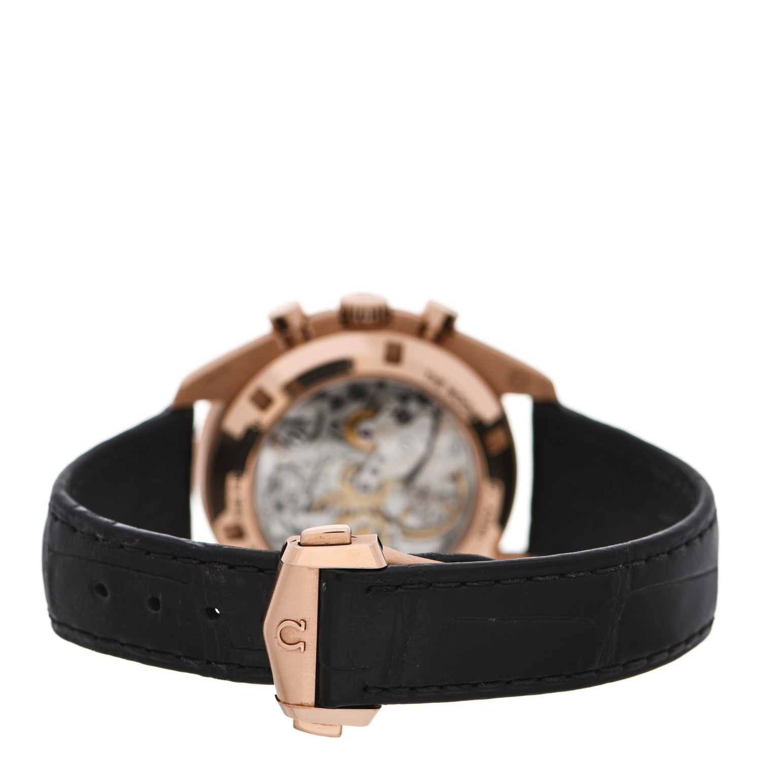 Omega 18K Sedna Gold Alligator 42mm Speedmaster Moonwatch Professional Chronograph Manual Winding Watch Black 310.63.42.50.01.001 3 of 6