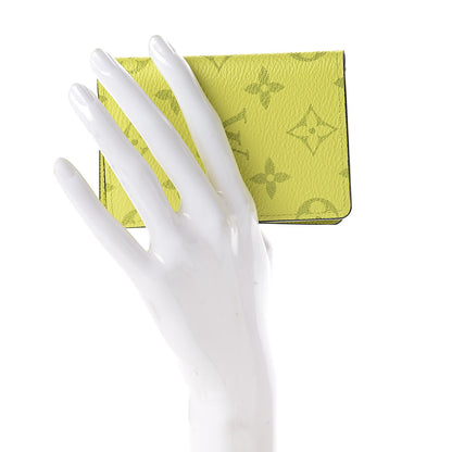 Louis Vuitton Monogram Taiga Pocket Organizer Yellow 2 of 7