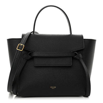 Celine Grained Calfskin Nano Belt Bag Black 1 of 12